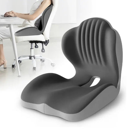 🔥Memory Foam Seat Cushion – Lumbar Support, Back Pain Relief, Pressure Reduction