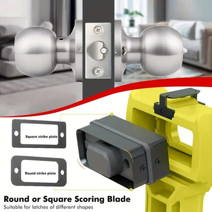 🔨 Door Latch Installation Kit – Precision Mortise Tool for Fast & Accurate Door Lock Installation, Fits Square & Round Deadbolts, 1-3/8" & 1-3/4" Doors