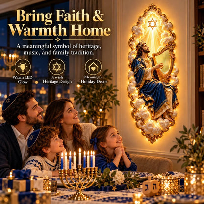 ✝️Jewish Heritage Illuminated Wall Art – High Priest Inspired Design