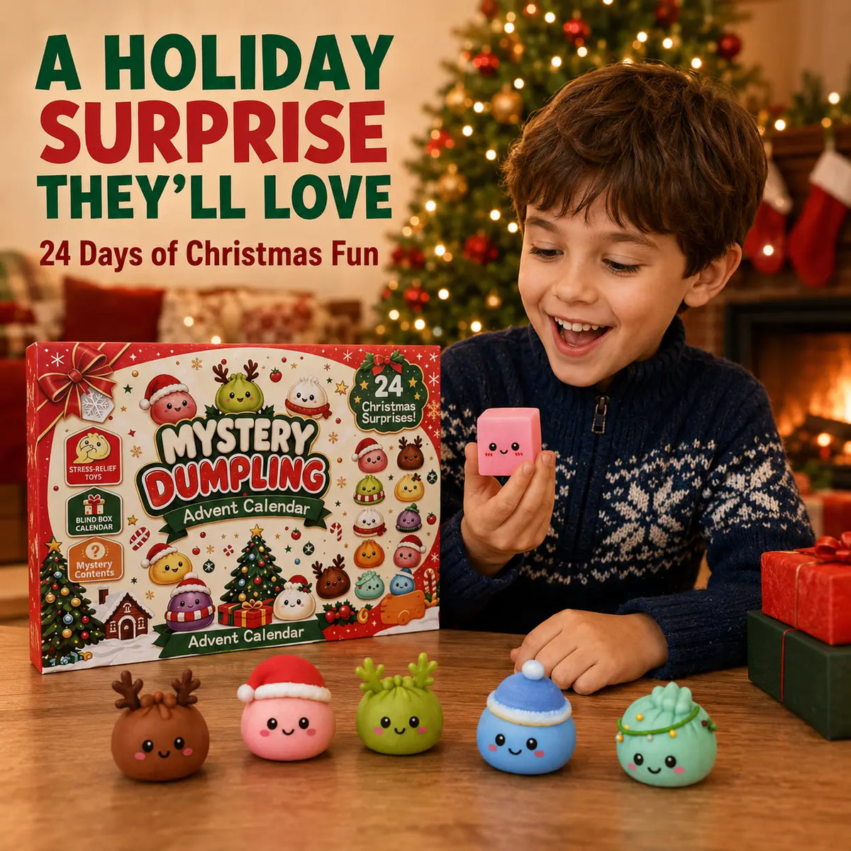 🎄 24-Day Mini Squishies Advent Calendar