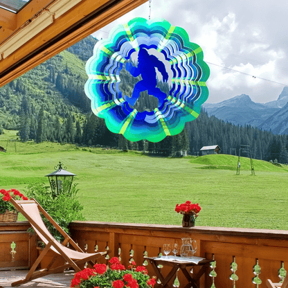 🏠Lucky Mandala Windmill – 3D Kinetic Art, Indoor/Outdoor, Stainless Steel