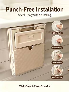 Wall Mounted Underwear Storage Organizer, Punch-Free Hidden Drawer Storage Box for Bathroom Cabinet, Wardrobe, Kitchen