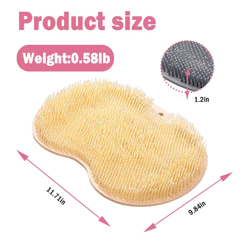Exfoliating Silicone Shower Scrubber for Feet & Back