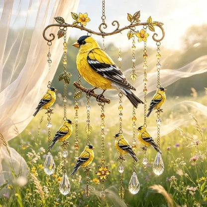 🐦Elegant Hummingbird Garden Wind Chime Suncatcher