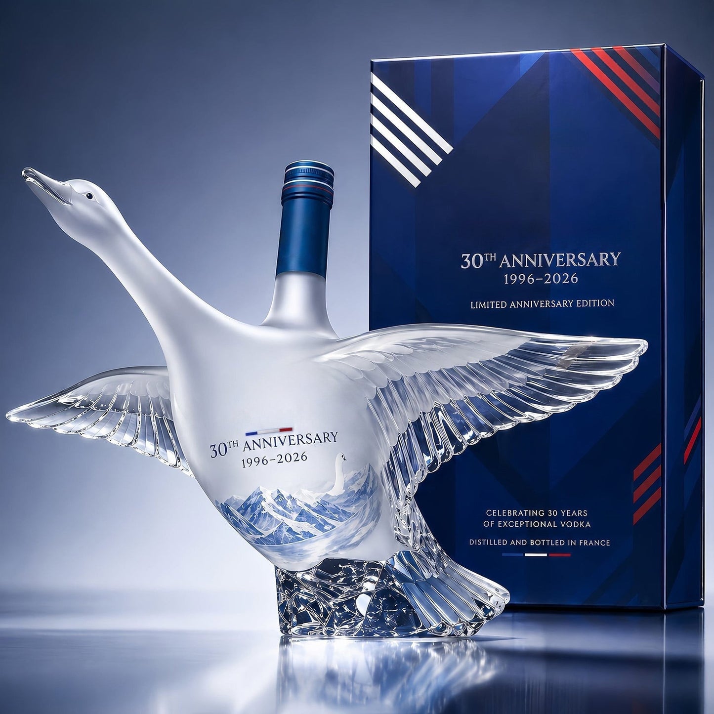 🎁Father's Day Hot Selling🪿GY Goose 30th Anniversary 3D Sculpted Vodka Bottle