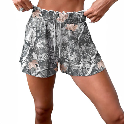 Znacicc Women's Checkered Casual Shorts with Pockets