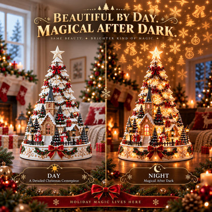 🏆 6,000+ Sold - 🎄MerryRealm Christmas Village Lightscape Tree