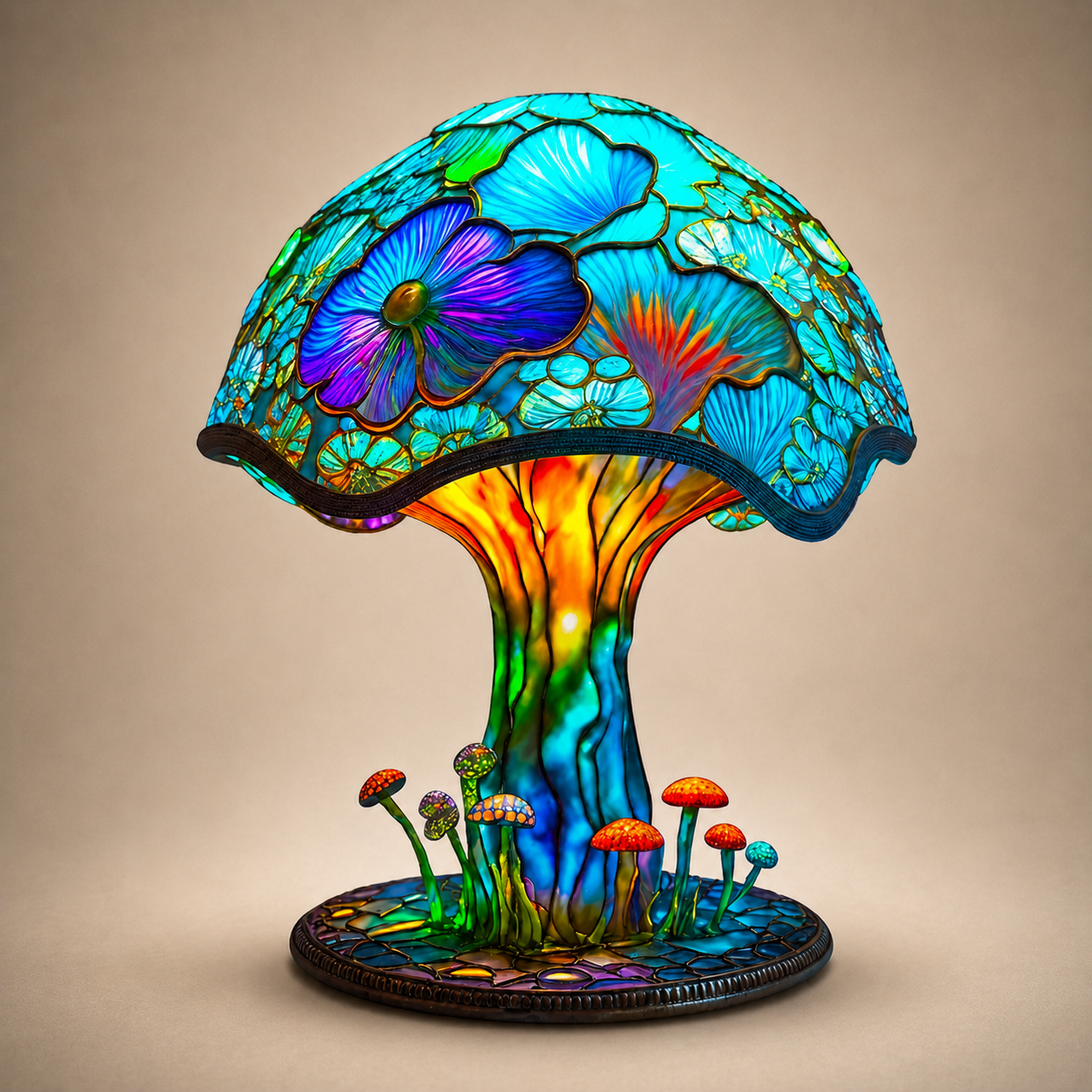 🏆 2026 Best Seller 🍄 Tiffany-Style Mushroom Lamp ✨ Transform Any Space with Magical Glow