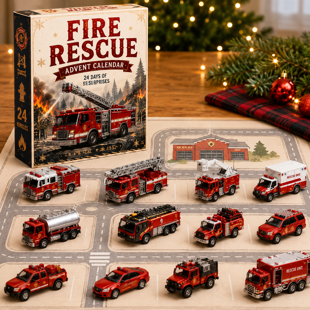 🚜Build the Fleet Collection 24-Day Vehicle Advent Calendar Series | ✨A New Adventure Every Morning