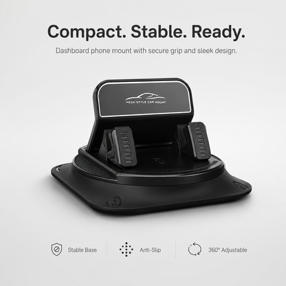 🔥HOT SALE 360° Car Phone Mount, Fits Dashboard & Windshield