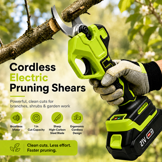 Cordless Electric Pruning Shears – 1" Cutting Capacity