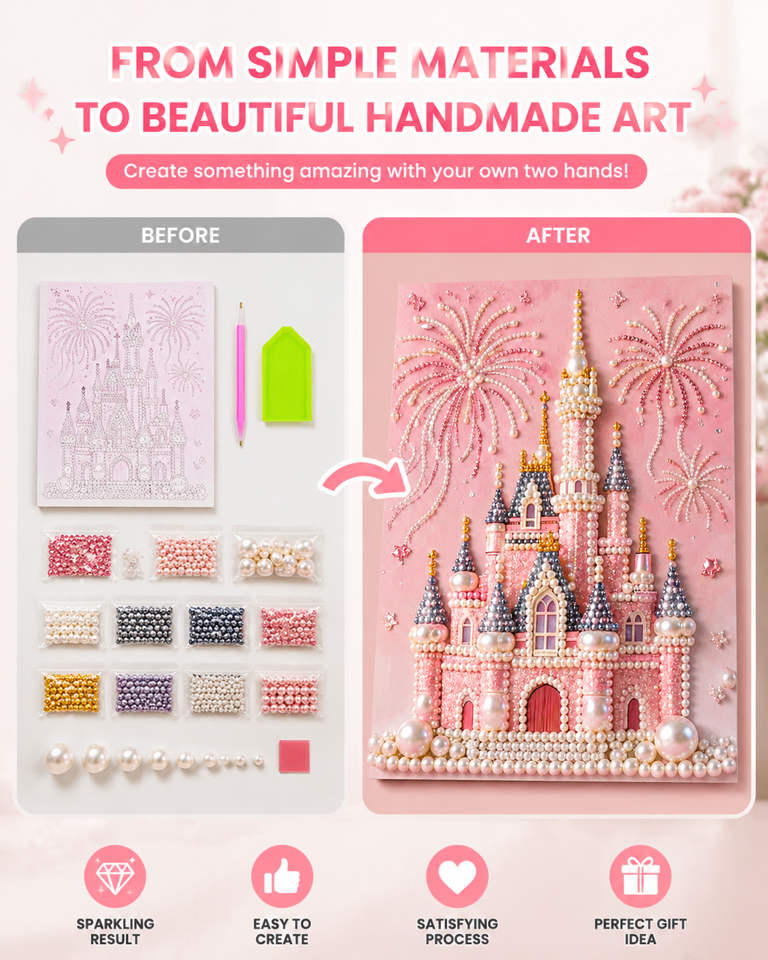 🎨 DIY Craft Kit for Beginners – Fun Handmade Creative Activity Set for Kids & Adults