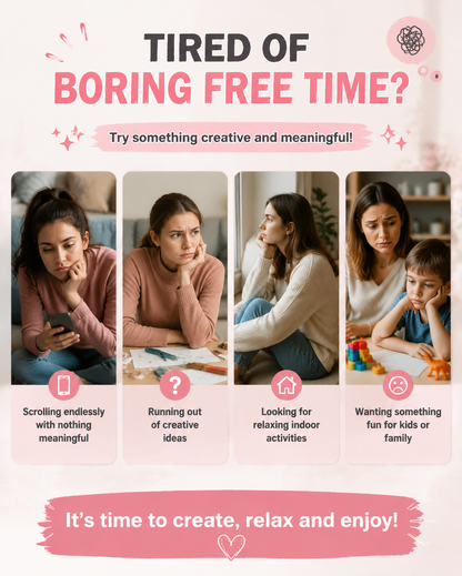 🎨 DIY Craft Kit for Beginners – Fun Handmade Creative Activity Set for Kids & Adults