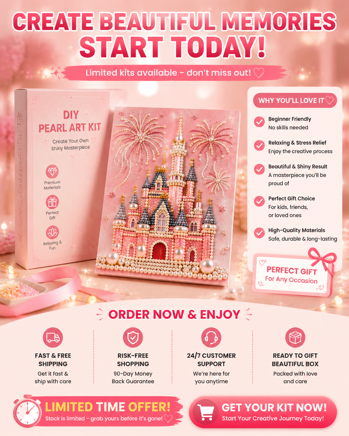 🎨 DIY Craft Kit for Beginners – Fun Handmade Creative Activity Set for Kids & Adults