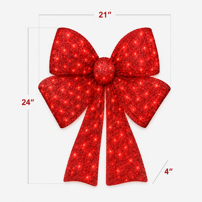 🔥 Limited-Time OFF 55%🎁✨🎄 48-Inch Lighted Christmas Bow 🎀