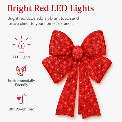 🔥 Limited-Time OFF 55%🎁✨🎄 48-Inch Lighted Christmas Bow 🎀