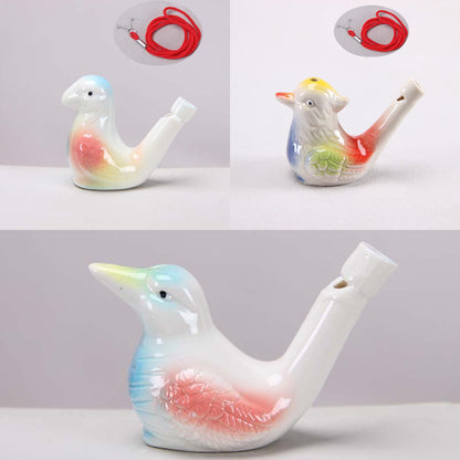 🐦 Ceramic Water Bird Whistle – Handcrafted, Realistic Chirping, Add Water to Sing (3PCS Set)