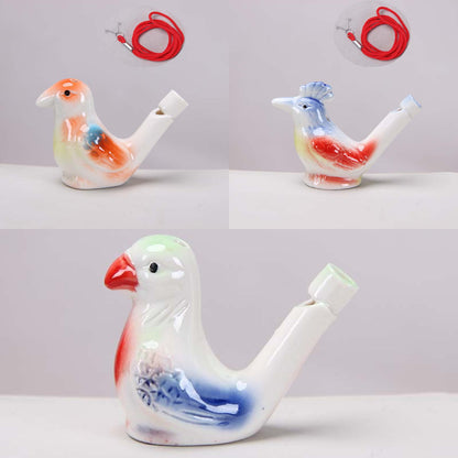 🐦 Ceramic Water Bird Whistle – Handcrafted, Realistic Chirping, Add Water to Sing (3PCS Set)