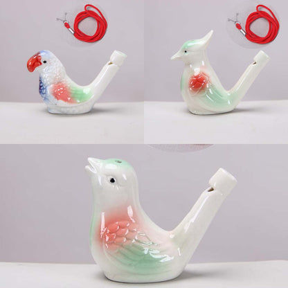 🐦 Ceramic Water Bird Whistle – Handcrafted, Realistic Chirping, Add Water to Sing (3PCS Set)