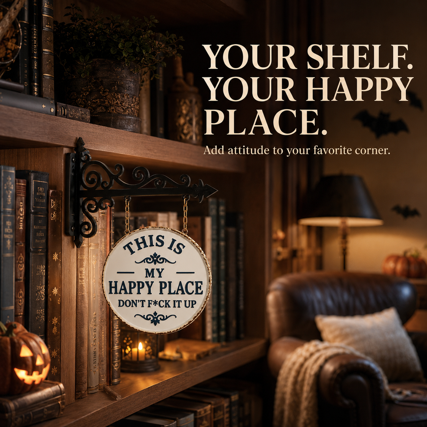 🎃 Halloween Limited Edition – Cordless Spooky Bookshelf Lamp 👻