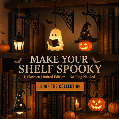 🎃 Halloween Limited Edition – Cordless Spooky Bookshelf Lamp 👻