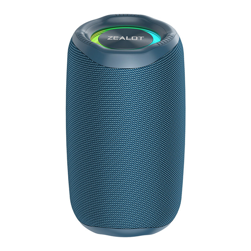 ZEALOT M2 Portable Bluetooth Speaker | 360° Surround HIFI Sound, RGB Lights, 1800mAh Battery, Outdoor Wireless Speaker
