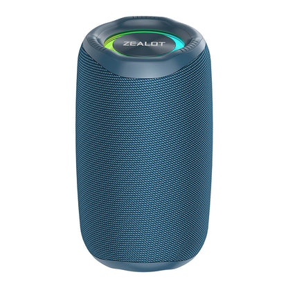 ZEALOT M2 Portable Bluetooth Speaker | 360° Surround HIFI Sound, RGB Lights, 1800mAh Battery, Outdoor Wireless Speaker