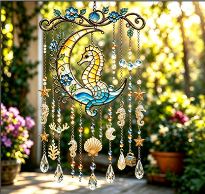 Ocean-Themed Crystal Wind Chime