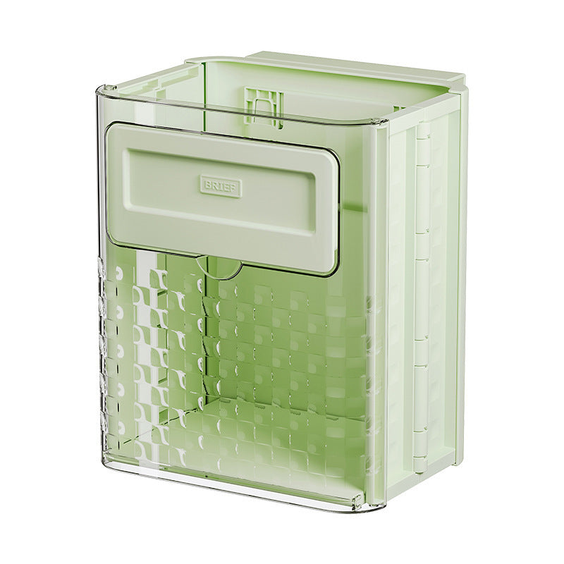 Wall Mounted Underwear Storage Organizer, Punch-Free Hidden Drawer Storage Box for Bathroom Cabinet, Wardrobe, Kitchen