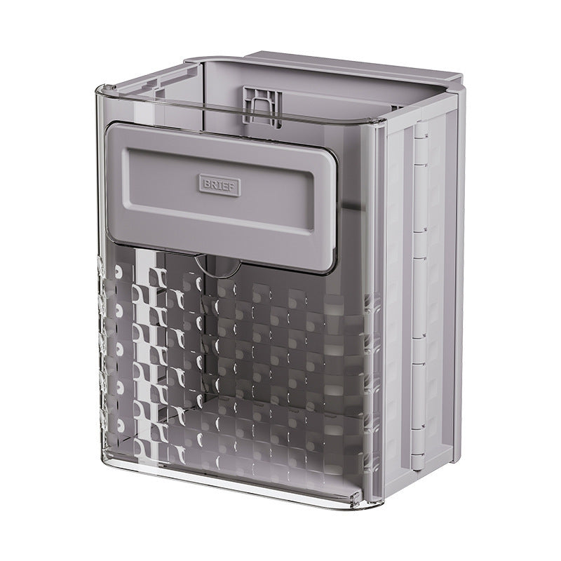 Wall Mounted Underwear Storage Organizer, Punch-Free Hidden Drawer Storage Box for Bathroom Cabinet, Wardrobe, Kitchen