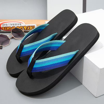 Fun footprint flip-flops, unisex summer beach sandals