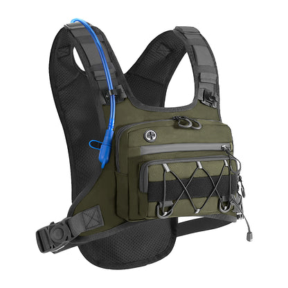 New tactical chest pack, multi-functional off-road motorcycle bag, travel portable hiking bag, riding backpack