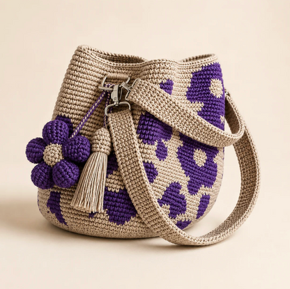 🌼Handmade Flower Crochet Bag