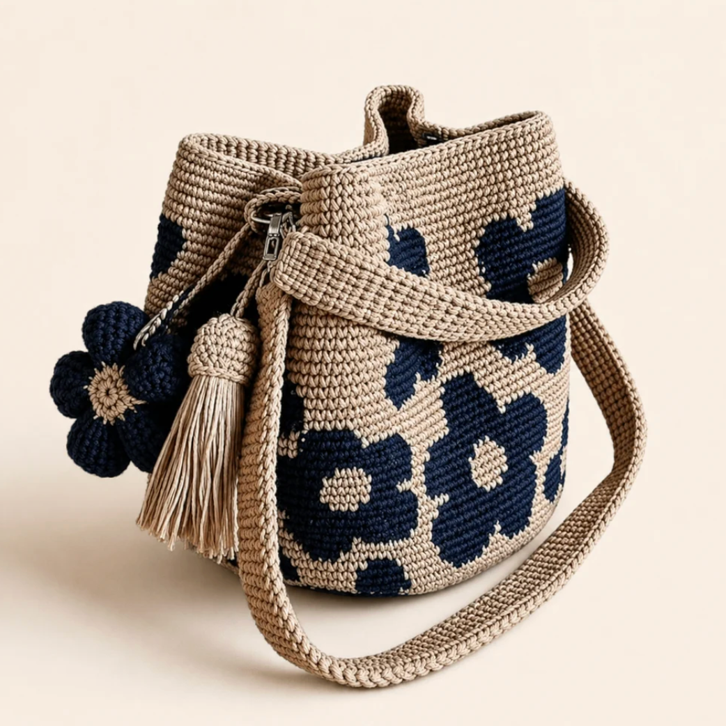 🌼Handmade Flower Crochet Bag