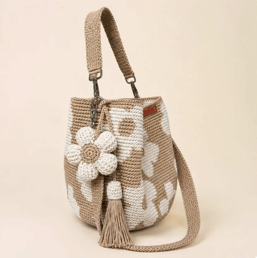 🌼Handmade Flower Crochet Bag