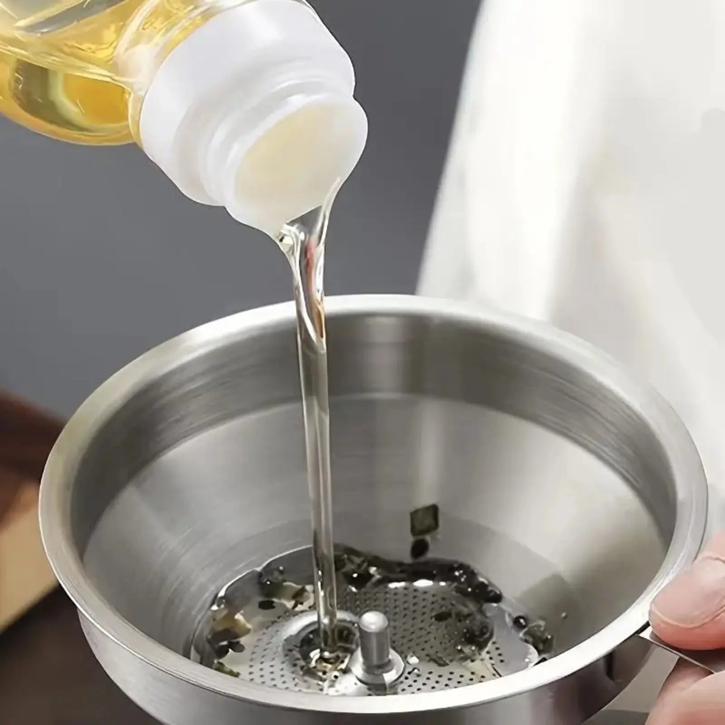 🔩 Stainless Steel Funnel – Rust-Proof, Multi-Size, Kitchen Essential