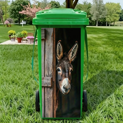 ♻️Creative Trash Can Sticker with Colourful Cartoon