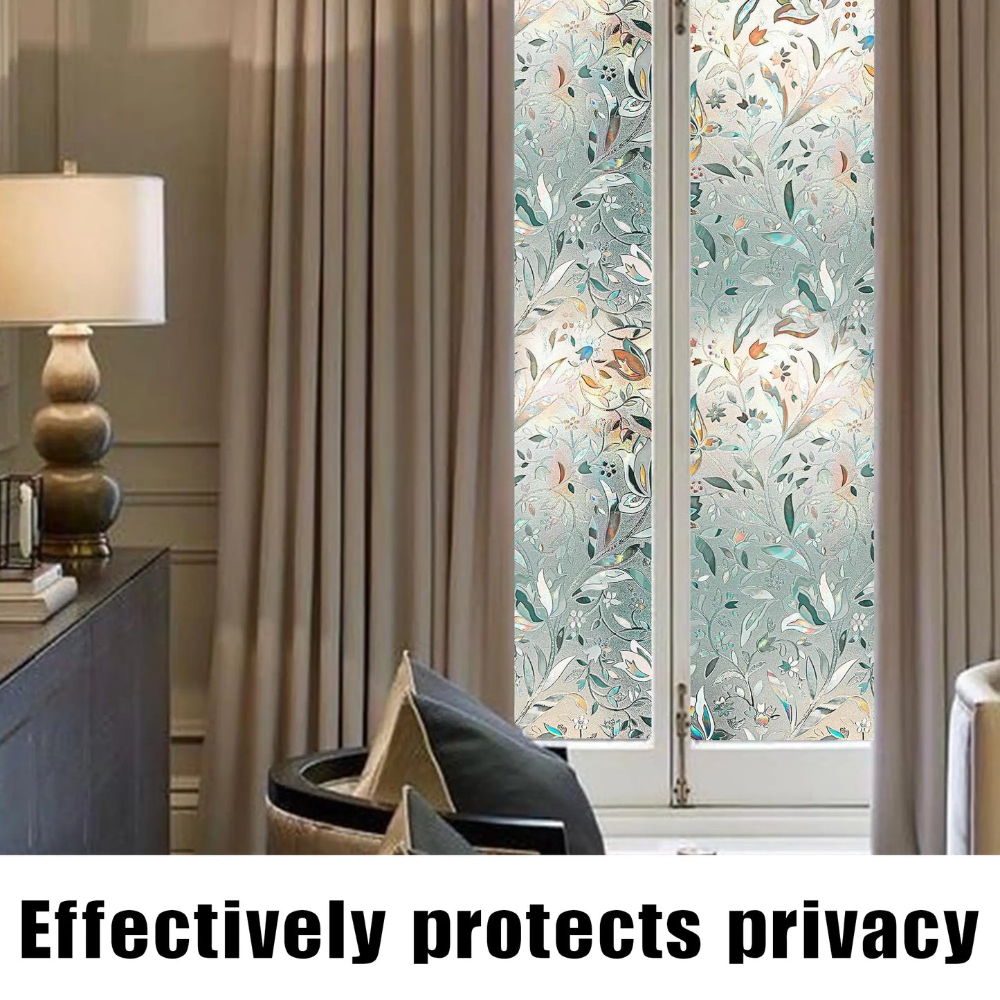 🪟 Static Cling Window Privacy Film | Daytime Privacy & Sun Control