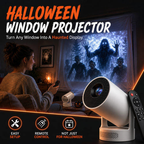 🧟👻New Halloween window projector📽️
