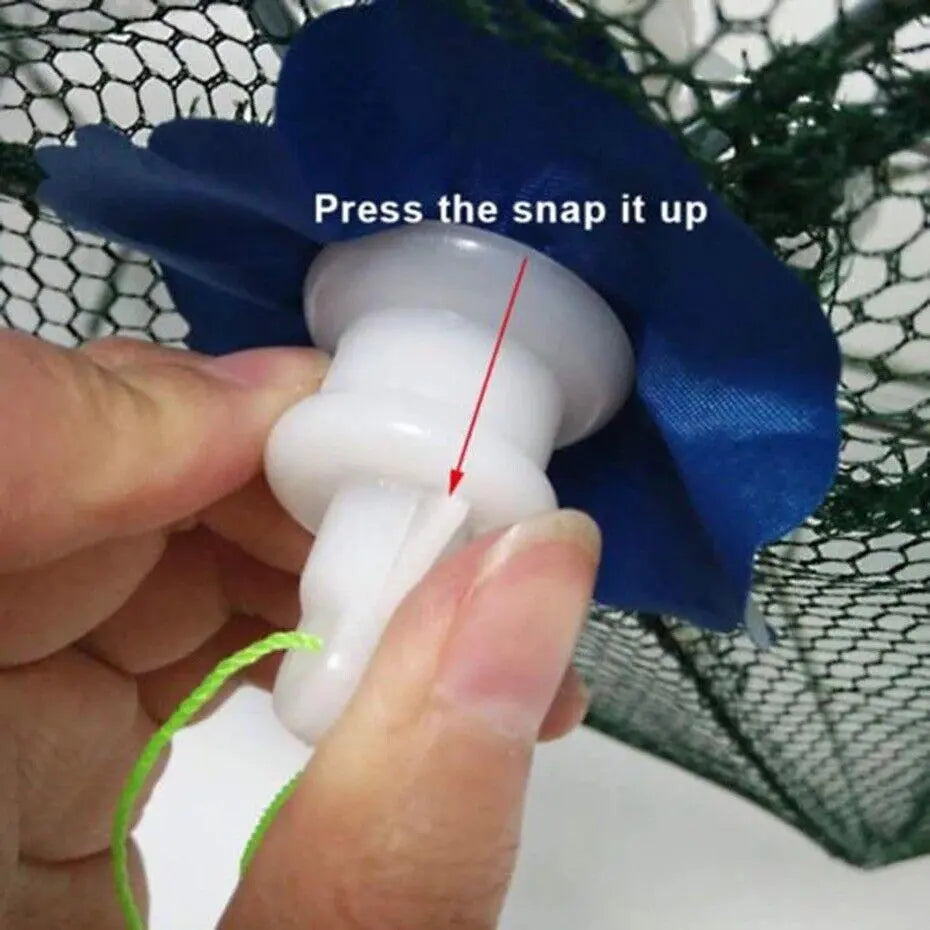 🎣 Foldable 6-Hole Fishing Bait Trap | Crab, Crawfish & Minnow Net