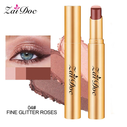 🎨 3-Color Eyeshadow Stick – Creamy, Blendable, Long-Lasting, On-the-Go
