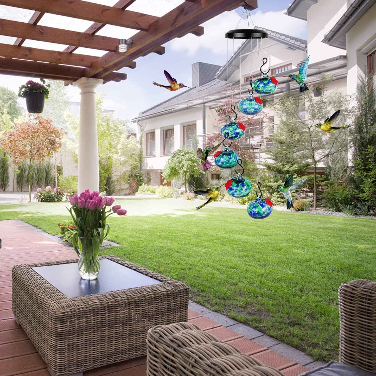 🔥 Last Day 49% OFF🎐Charming Wind Chimes Hummingbird feeders