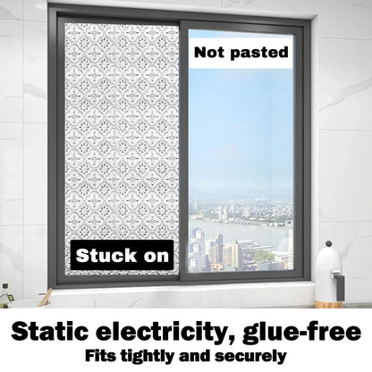 🪟 Static Cling Window Privacy Film | Daytime Privacy & Sun Control