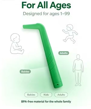 HiccAway Hiccup Straw - Stops Hiccups Fast, as seen on Shark Tank - Clinically Proven for All Ages. Safe, reusable & lightweight. Drinkware Glass.