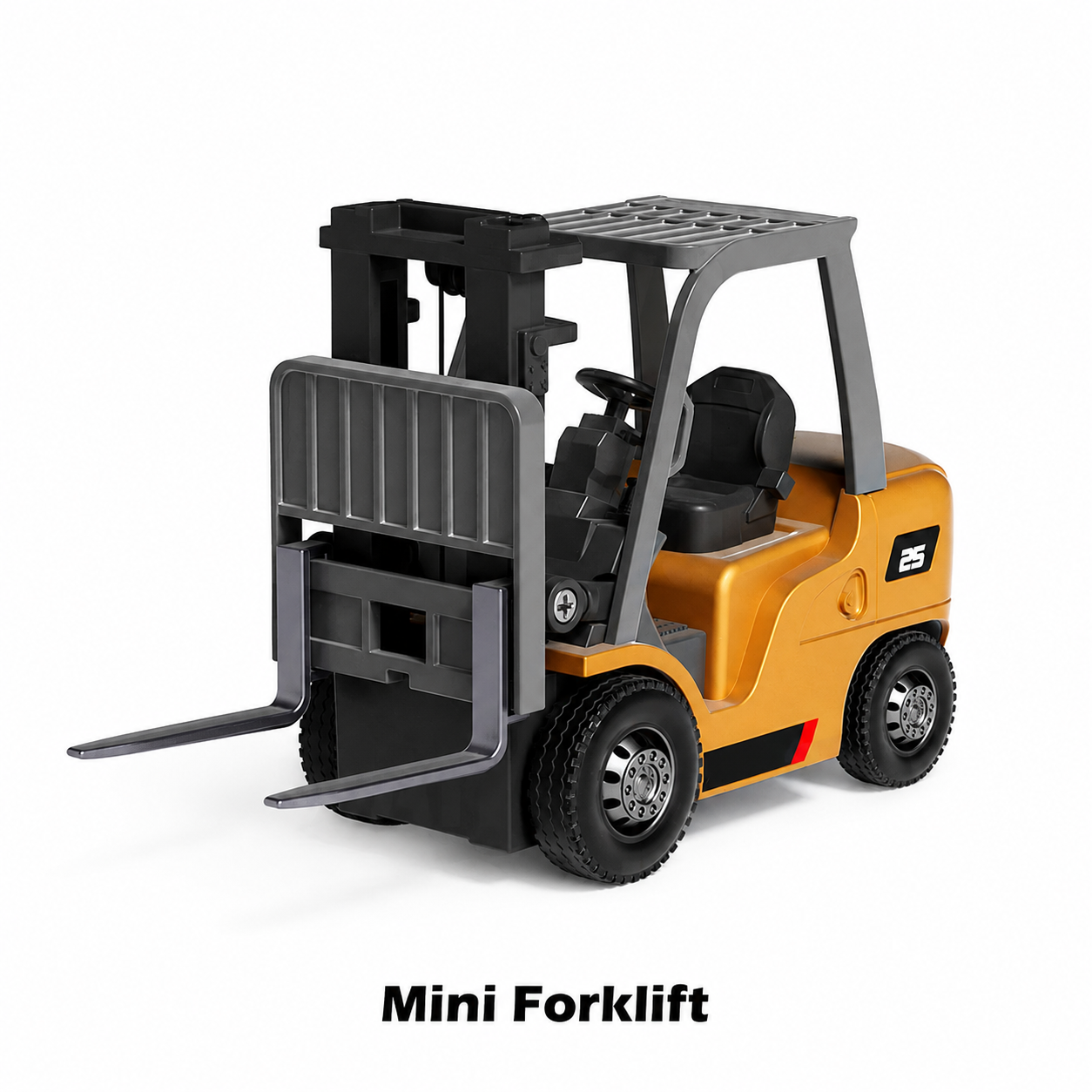 RC Construction Vehicle Toy Set with Excavator, Dump Truck, Forklift & Bulldozer