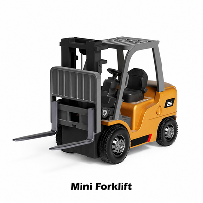 RC Construction Vehicle Toy Set with Excavator, Dump Truck, Forklift & Bulldozer
