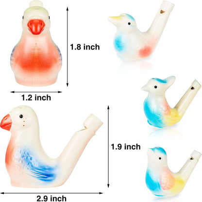 🐦 Ceramic Water Bird Whistle – Handcrafted, Realistic Chirping, Add Water to Sing (3PCS Set)