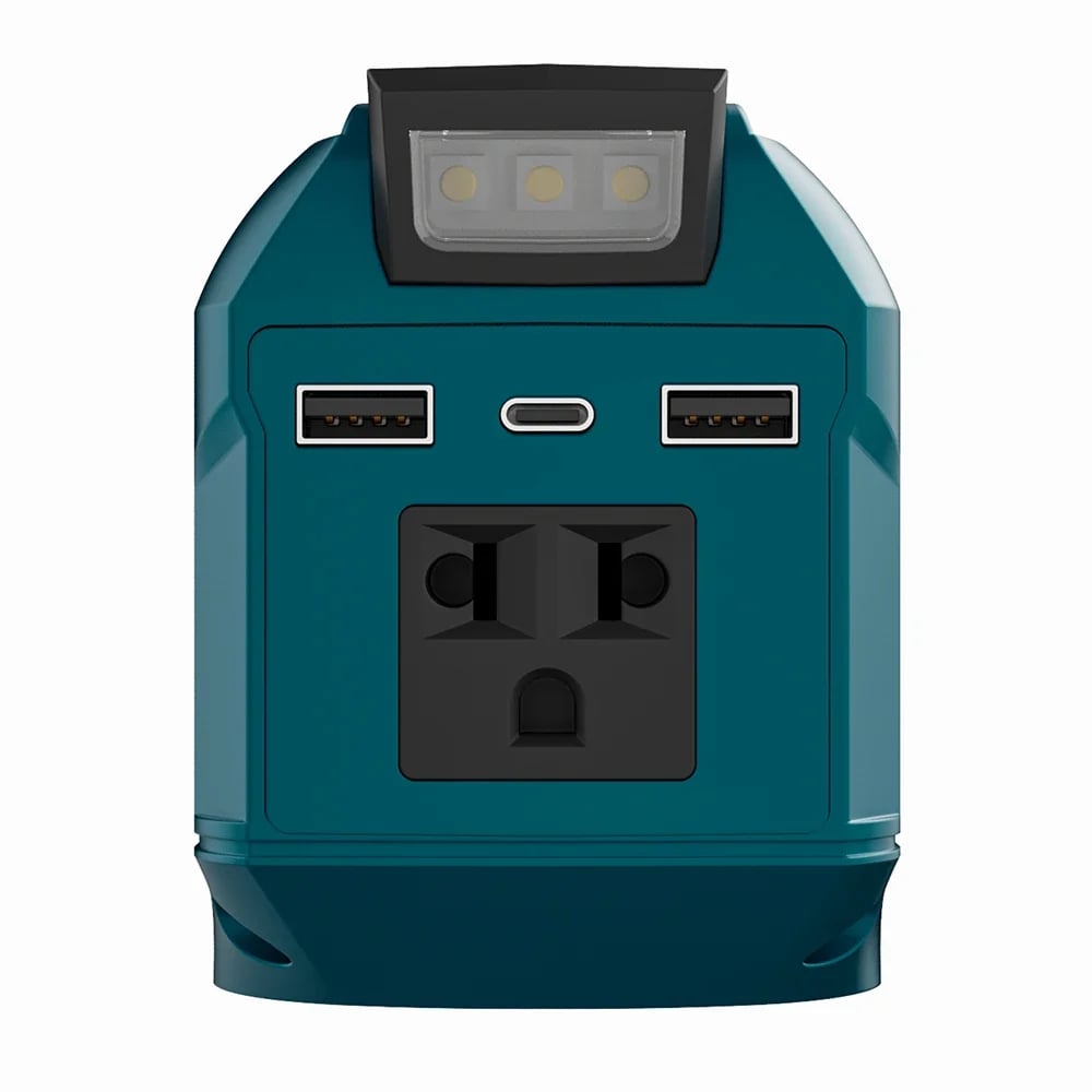 🎁Last Day 50% OFF🔋250W Portable Power Inverter – Turn 18V–21V Tool Batteries Into 220V AC Power