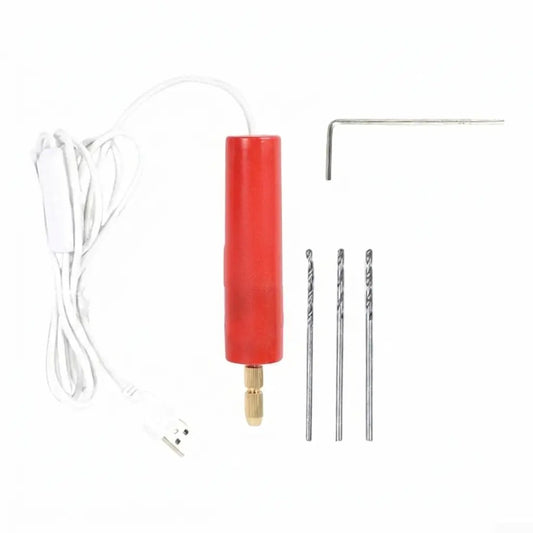 Micro Handheld Drill Bits, 0.7-1.2mm Crystal Epoxy For Resin Jewelry Making Mini Electric Drill Set DIY ABS