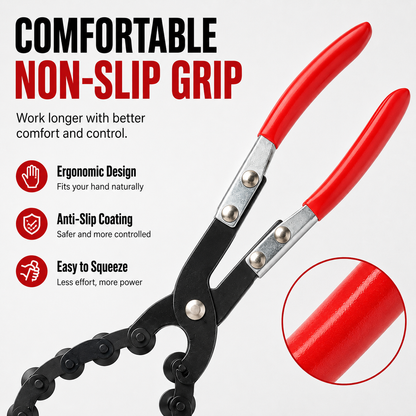🔧Exhaust Cutter, Cuts 3/4" to 3-1/4" Pipe, Durable Chain Cutter Tool